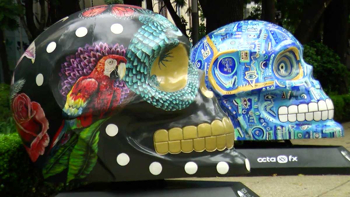 Mexicráneos en Reforma: Este 2022 hay piezas interactivas y recicladas