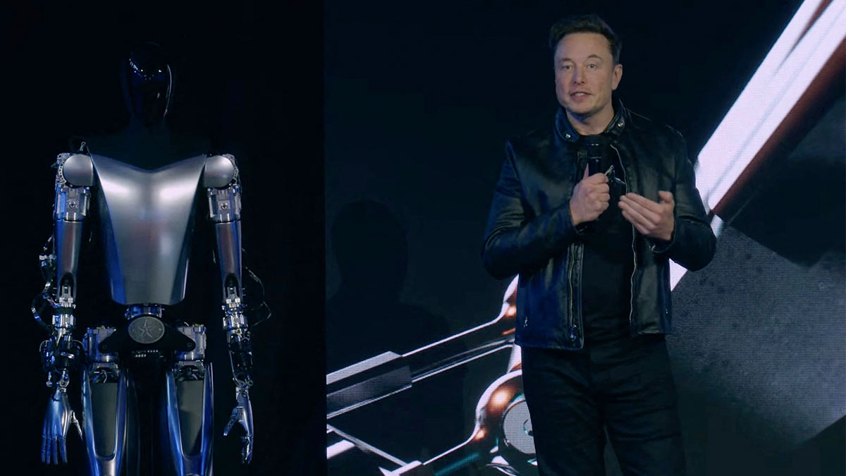 Así es Optimus, el robot humanoide de Elon Musk que puede caminar y saludar