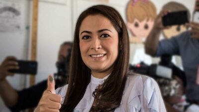 Tere Jiménez rinde protesta como primera gobernadora de Aguascalientes
