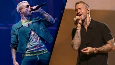 Maluma hace cantar en español a Adam Levien, vocalista de Maroon 5