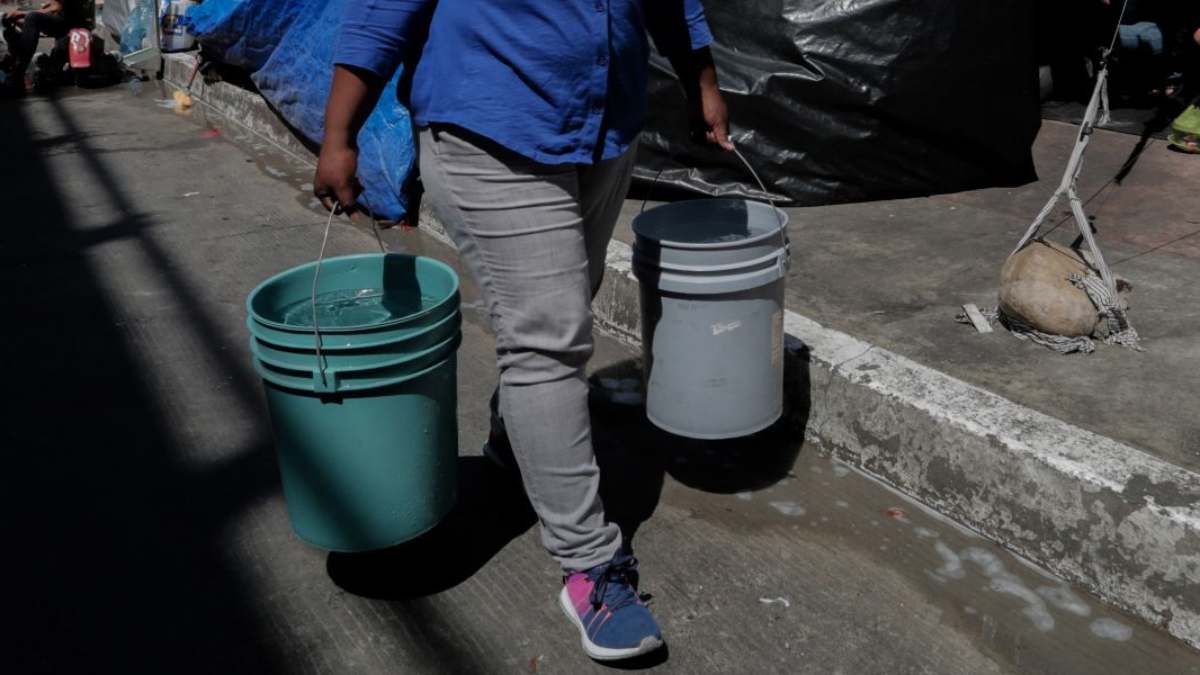 colonias sin agua por fuga en Tijuana, Baja California