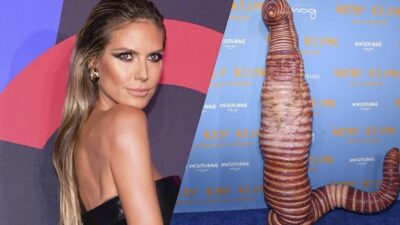 Heidi Klum impacta con disfraz de gusano durante Halloween