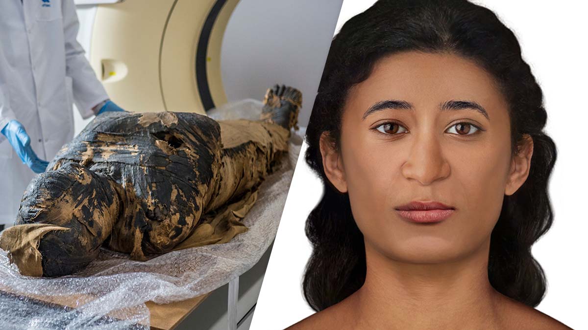 This was the face of the mysterious mummy who claimed to be pregnant