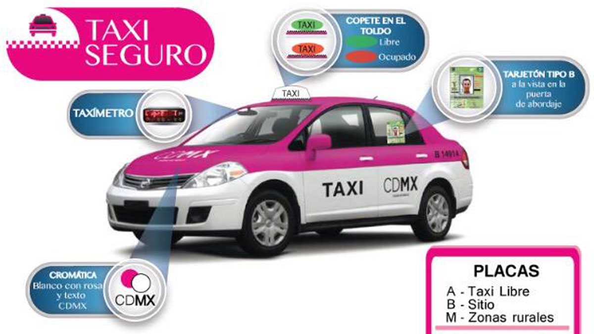 Taxi seguro en la CDMX: Elementos para identificarlos