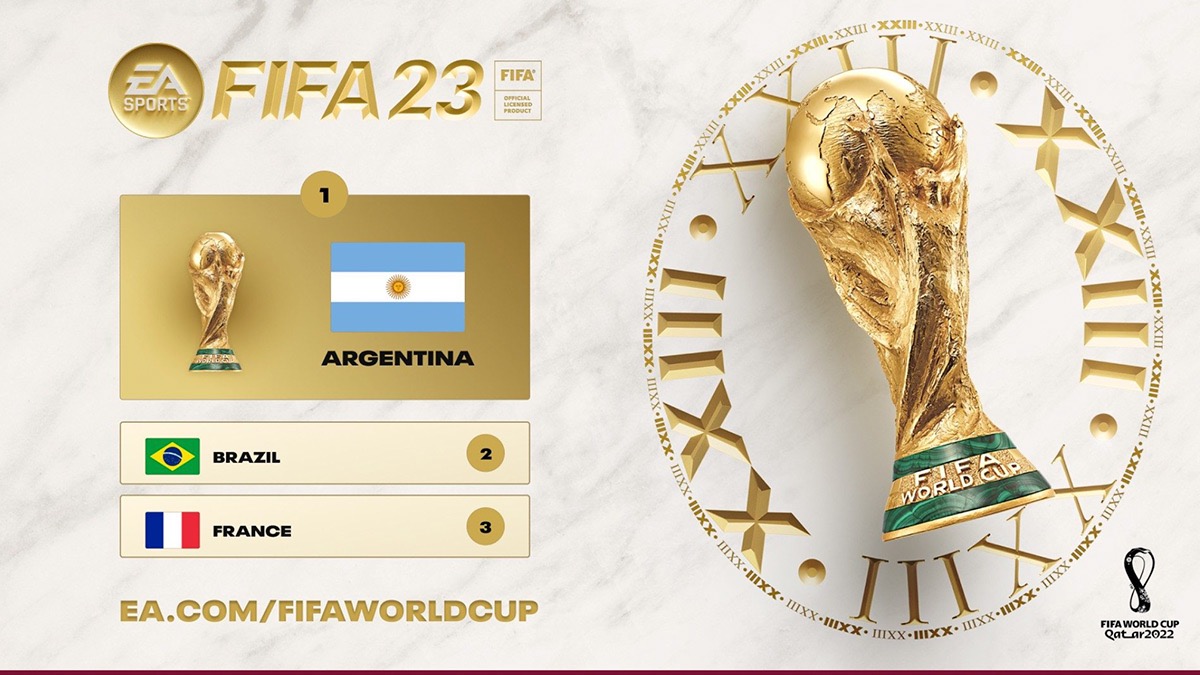 Argentina vs. Francia será la final según EA Sports