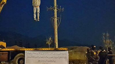 Irán aplica pena de muerte a manifestante: lo ahorca en público
