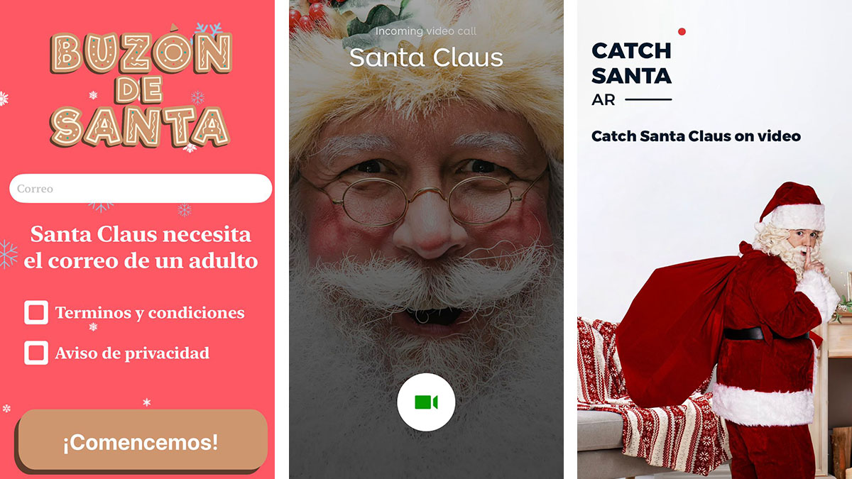 Apps para escribirle la carta a Santa Claus, hablar con él y “cacharlo” en casa