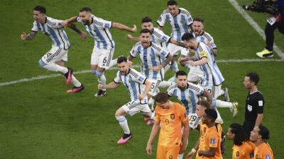 La imagen de Argentina burlándose de Países Bajos