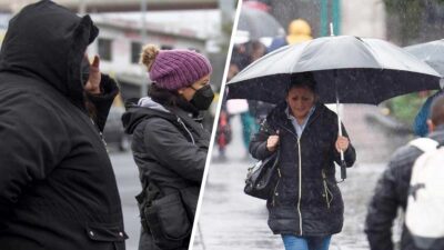 Reportan lluvias y temperaturas bajas en CDMX