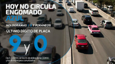 Por el programa Hoy No Circula, revisa qué autos sí pueden transitar este viernes 9 de diciembre de 2022 en la Ciudad de México.