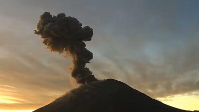 Volcán Popocatépetl registra explosión; ve video