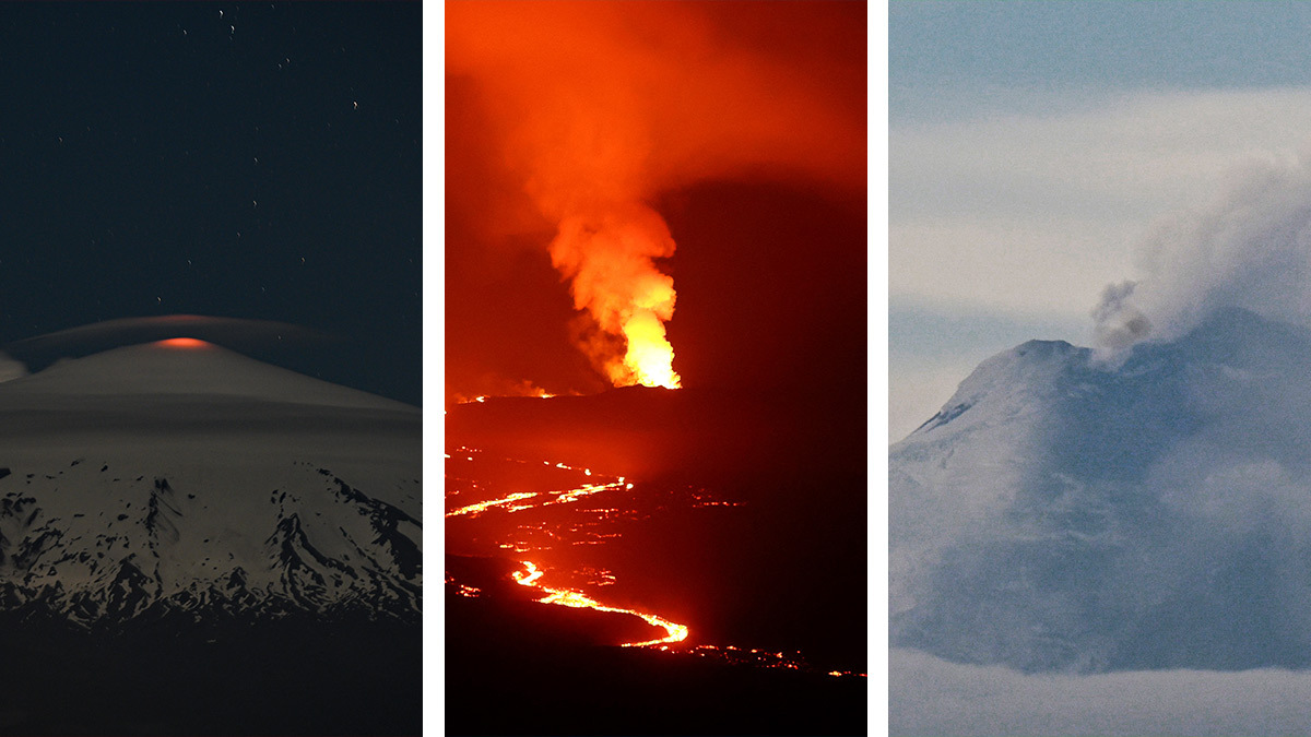 Hay cinco volcanes activos que han puesto en alerta a poblaciones humanas en Háwai, Indonesia, Chile, Ecuador e Italia.