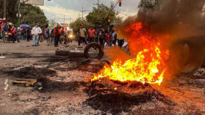 Xochimilco: videos de enfrentamiento entre manifestantes y policías por construcción de red hidráulica