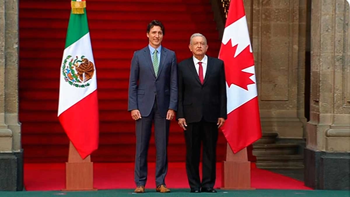 Justin Trudeau finaliza reunión bilateral con AMLO; profundizan temas energéticos