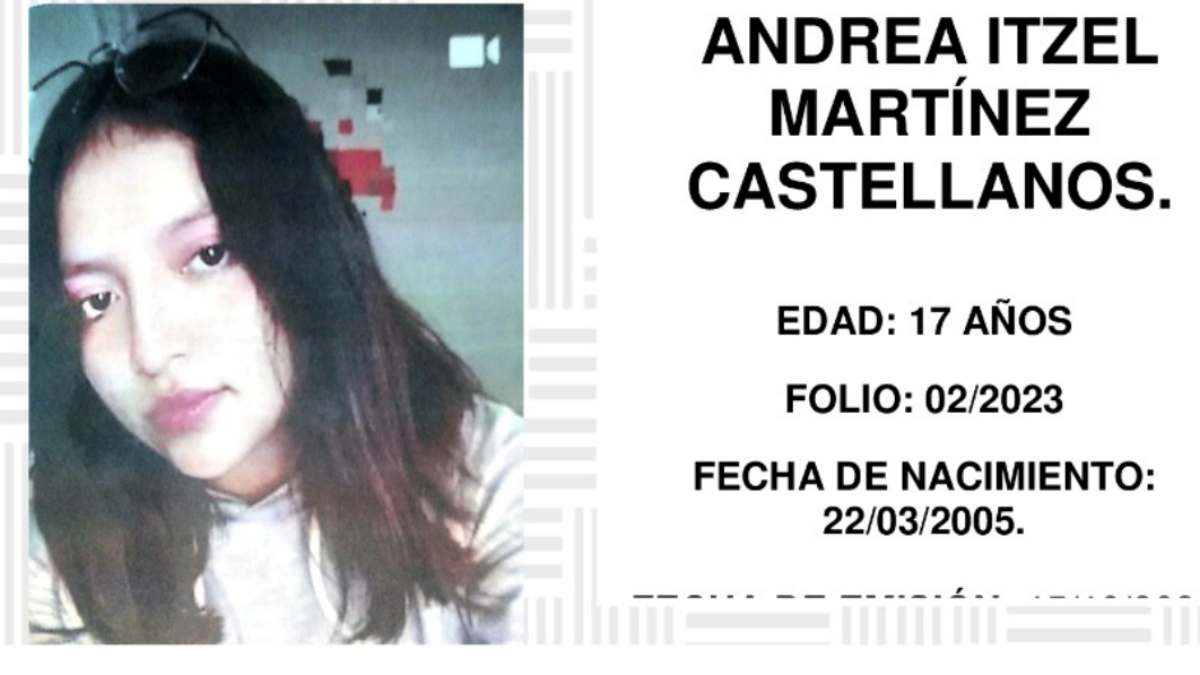 Andrea Itzel, menor desaparecida en Oaxaca