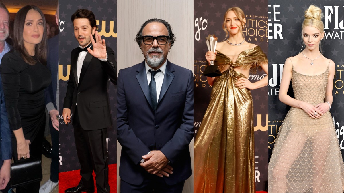 Critics Choice Awards: Diego Luna, Salma Hayek y los mejores vestidos