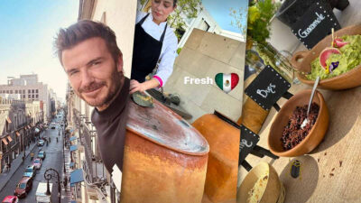 David Beckham, en CDMX, prueba chapulines y más de la gastronomía mexicana