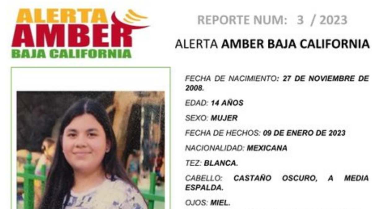 Mitzi Xiomara, menor desaparecida en Baja California