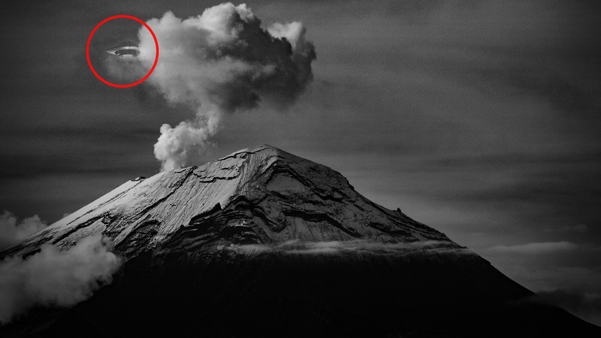 Puebla: difunden foto de supuesto ovni en el volcán Popocatépetl
