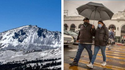 Por frente frío, lluvias y bajas temperaturas en varios estados