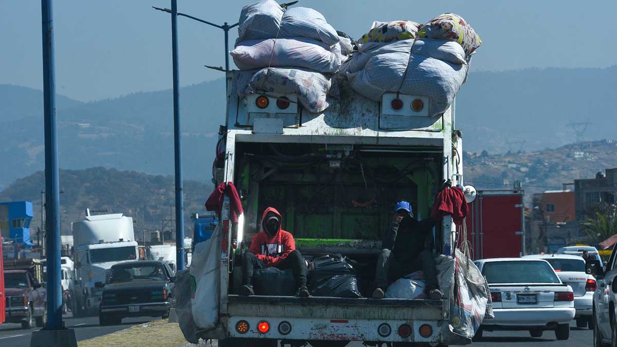 Camión basura aventón