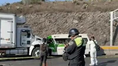 Chofer en Cuautitlán Izcalli falleció tras choque de frente