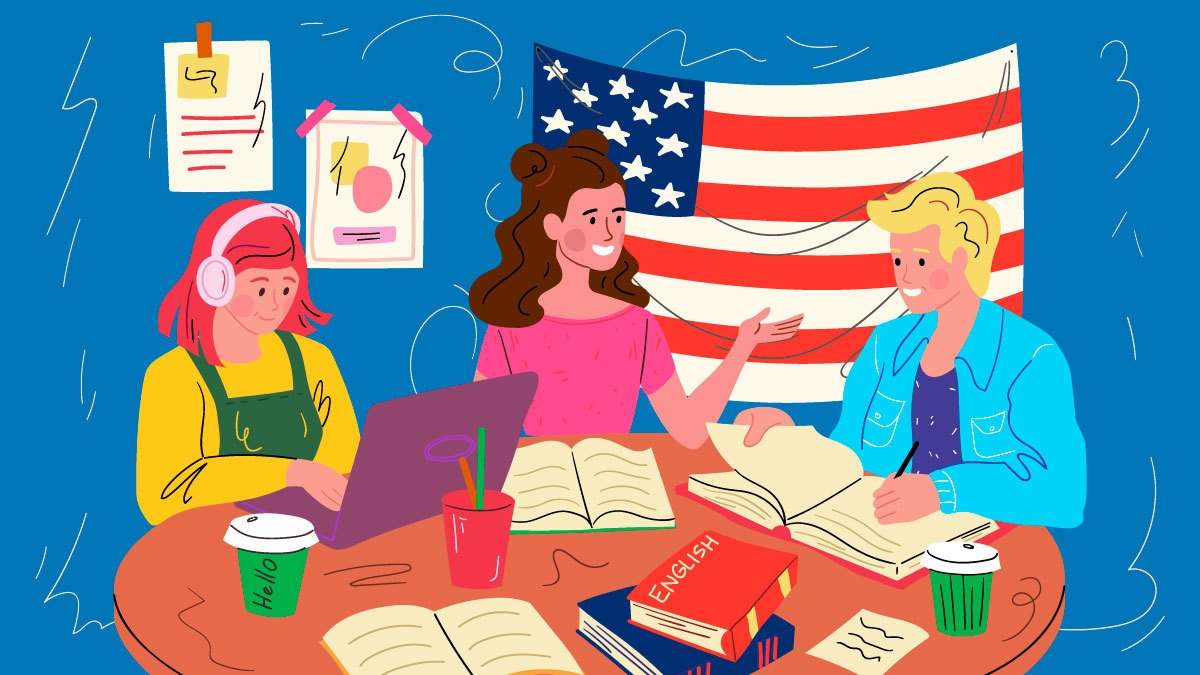 jóvenes que se dieron a la tarea de aprender inglés en Estados Unidos (EU)
