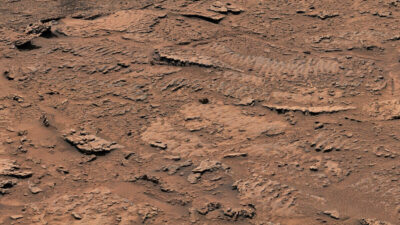 Rastros de olas en lagos de Marte