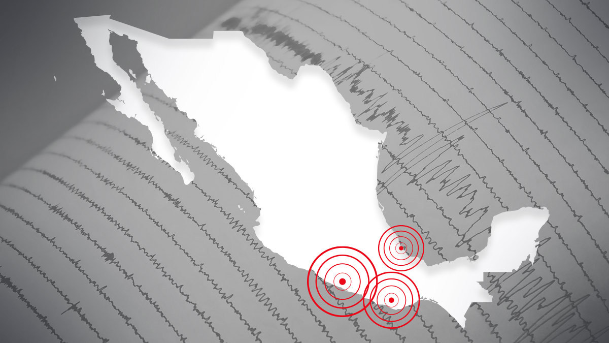 En Guerrero, Oaxaca y Veracruz se reportaron sismos