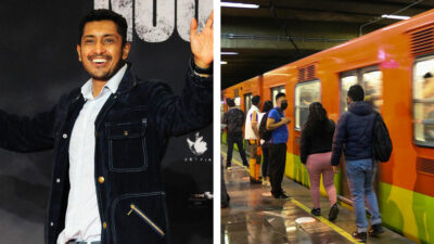 Tenoch Huerta en el Metro de la CDMX