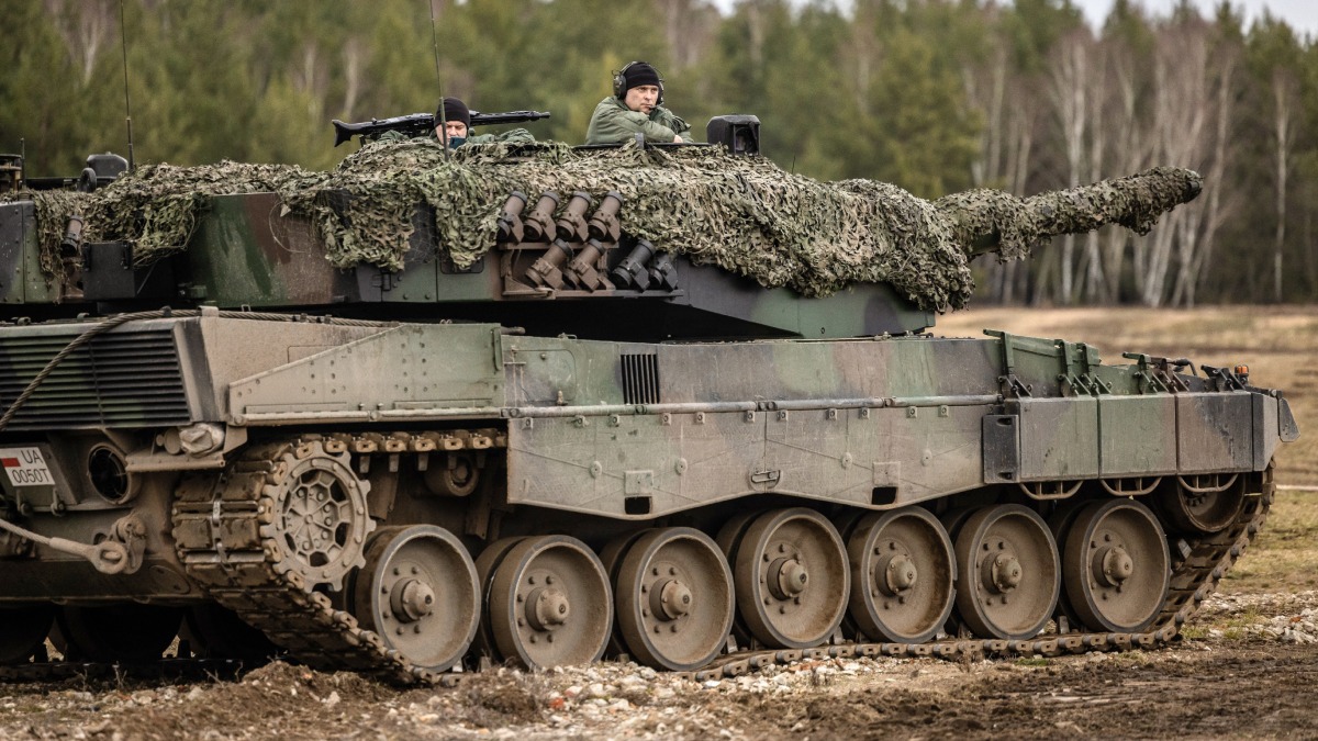 Ucrania invasión Rusia Tanque Leopard Polonia