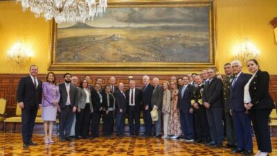 El presidente AMLO reunido con Congresistas en Palacio Nacional