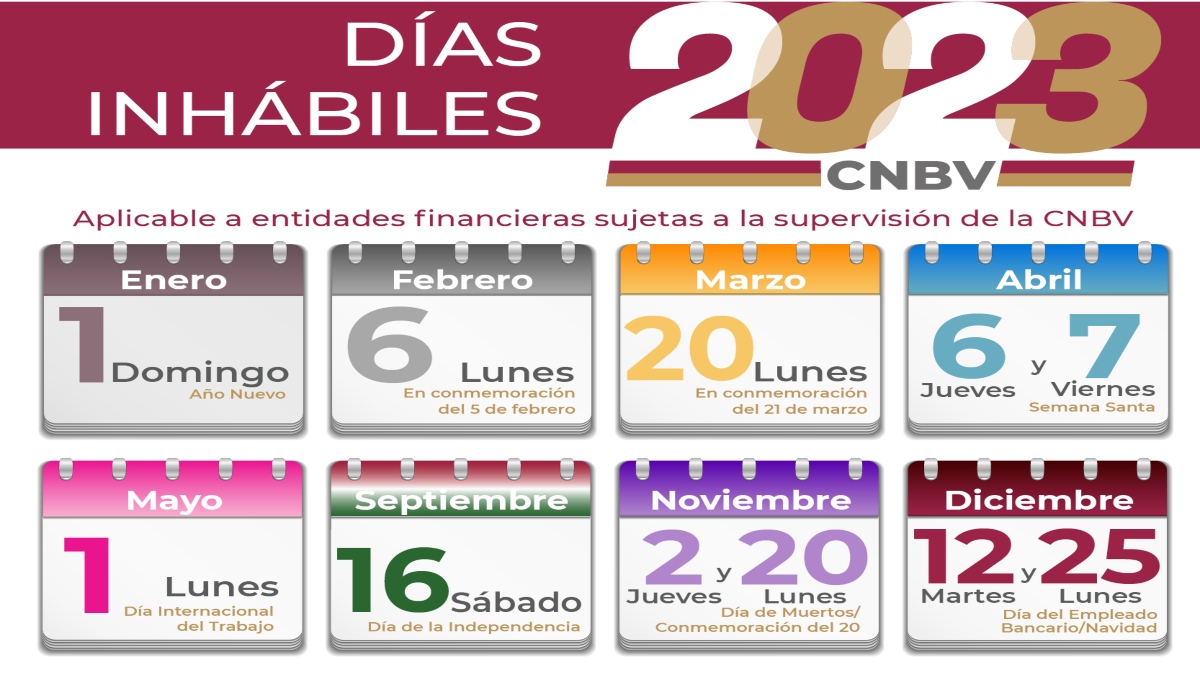 calendario CNBV