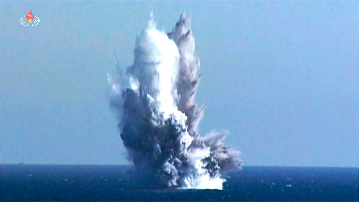 El despliegue de este dron submarino de Corea del Norte sirvió para "alertar al enemigo de una verdadera crisis nuclear".