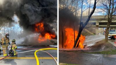 Explosion de pipa con combustible en Maryland