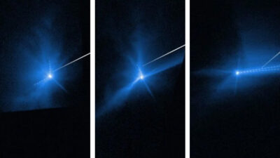 NASA: telescopio Hubble grabó impacto de DART contra asteroide