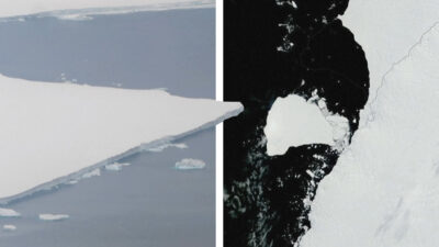 Así se ve el gigantesco iceberg A81