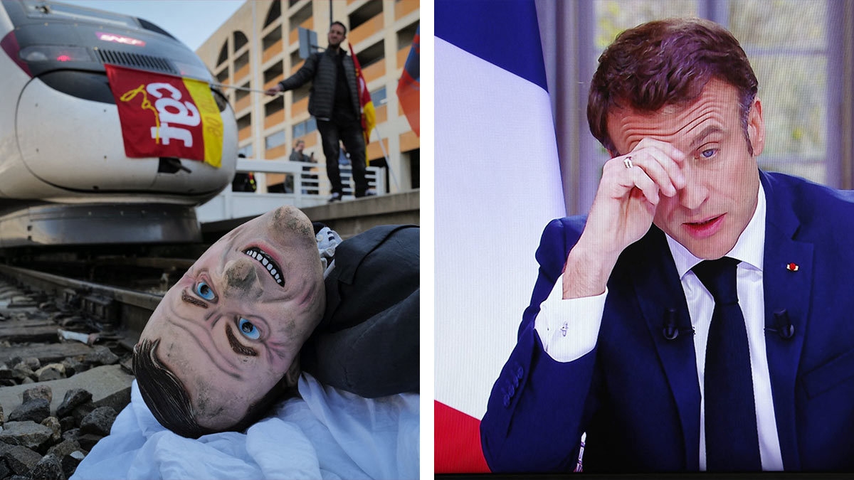 Emmanuel Macron protestas Francia reforma de pensiones