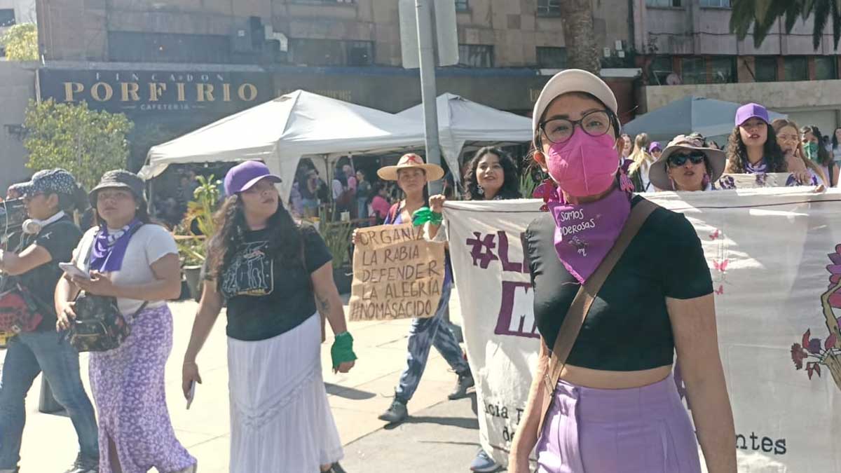 Marcha feminista 8M en CDMX