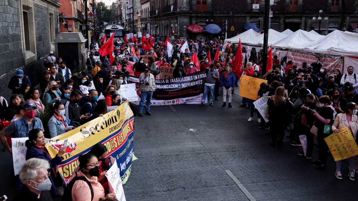 Marchas CDMX protesta de trabajadores