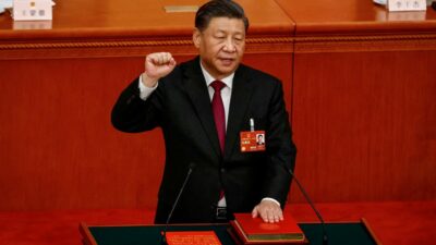 Presidente de China, Xi Jinping dando un discurso