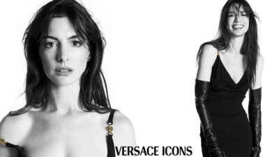 Anne Hathaway se une a Versace; lanzan la campaña Versace Icons