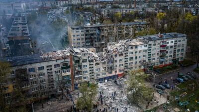 Bombardeo ruso deja 9 muertos en Sloviansk, al este de Ucrania