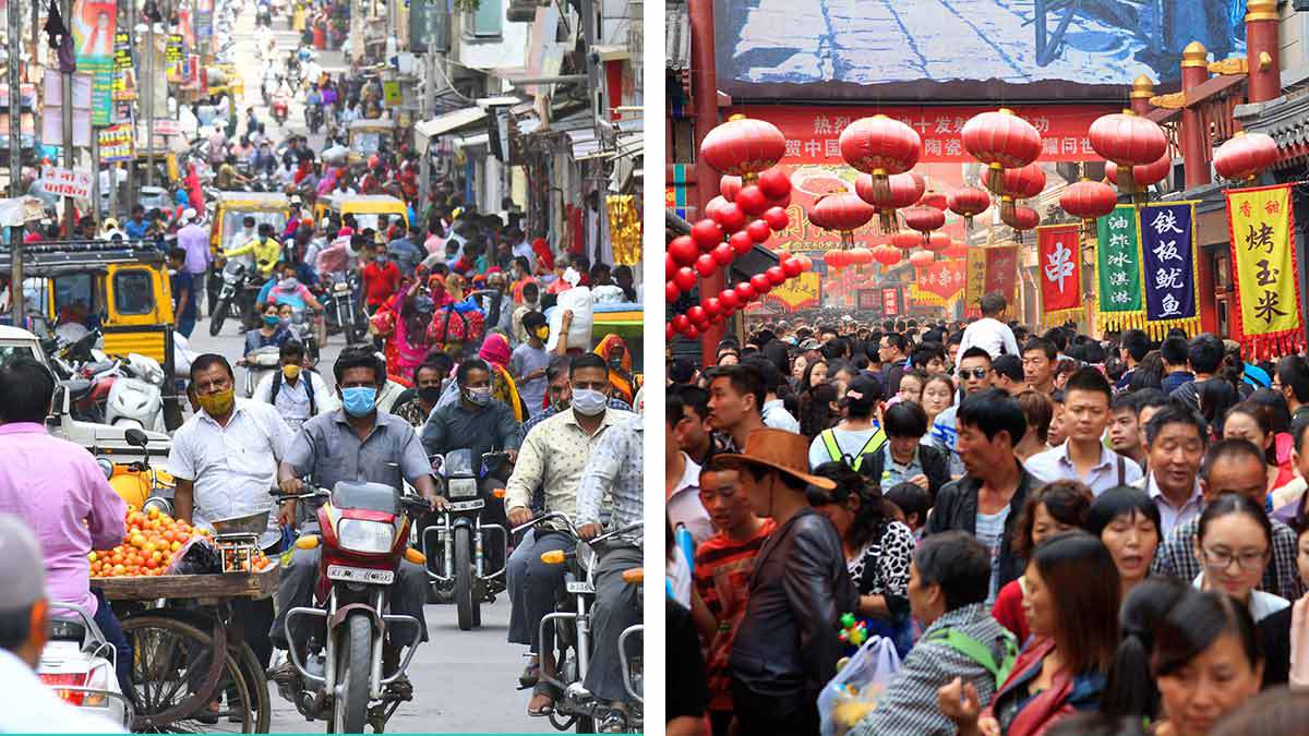 India China Sobrepoblacion