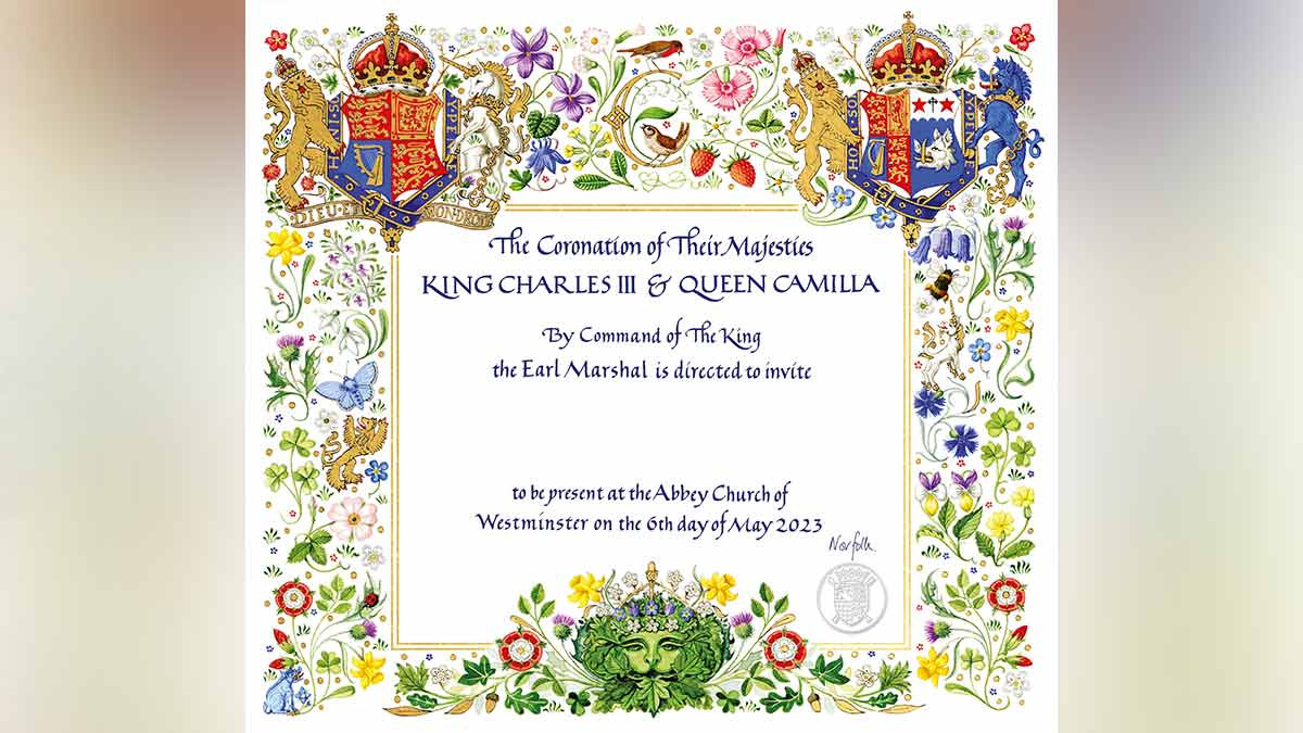 Invitación coronación rey Carlos