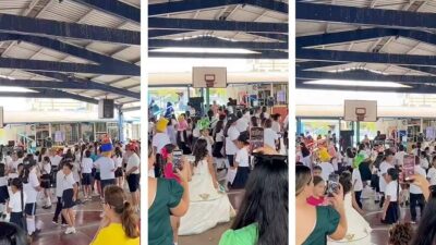 Niños virales por cantar al ritmo de Peso Pluma en festejos por Día del Niño