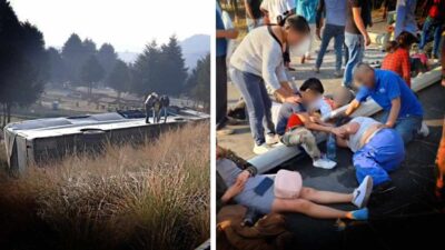 Reportan Medios Locales Accidente Vehicular En La Carretera Toluca Mexico