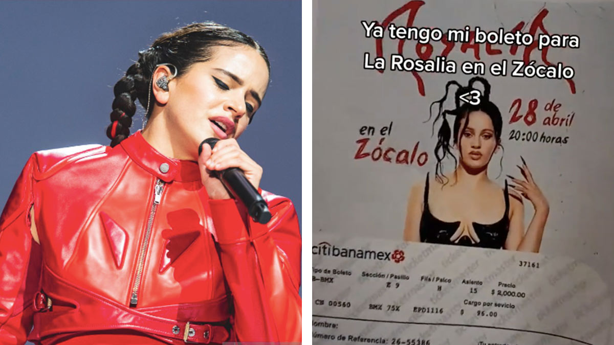 ¿Boleto para Rosalía en el Zócalo?
