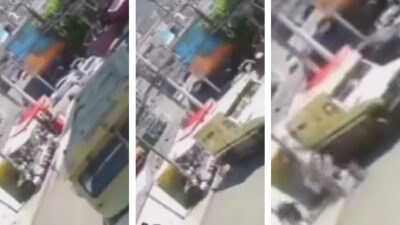 Camioneta de valores arrolla a vendedor ambulante en Tlalnepantla