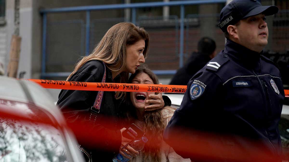 Kosta Kecmanovic, un estudiante de 13 años fue el atacante en la escuela de Serbia. Foto: AFP